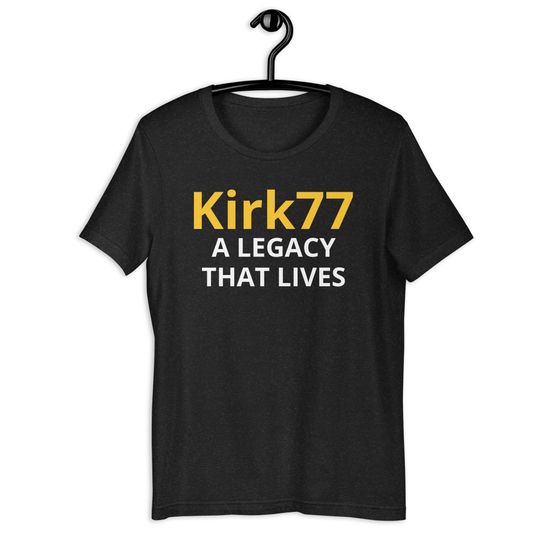 Discover Charlie Kirk 77 Unisex t-shirt, kirk77 t shirt, a legacy that lives shirt