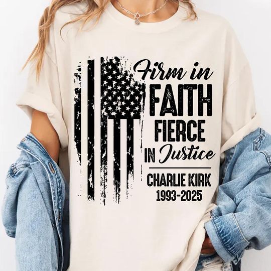 Discover Charlie Kirk Shirt Conservative Political Shirt, Justice for Charlie Shirt