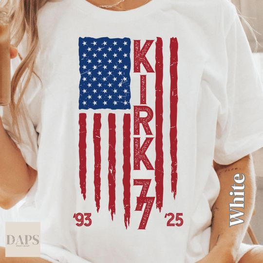 Charlie Kirk 77 Tee, Charlie Kirk Shirt, RIP Charlie Shirt, Trendy Faith Apparel, Prayer Shirt, Human Rights Tee, Stand With Charlie Shirt