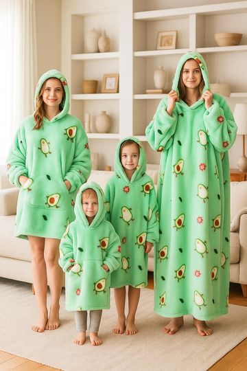 Discover Oversized Hoodie Blanket | Wearable Fleece Sweatshirt with Sleeves | Cozy TV Blanket for Adults & Kids | Winter Plush Pullover Gift