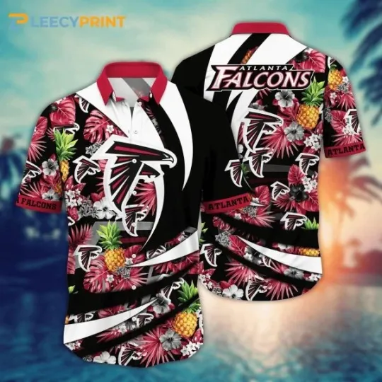 Discover Atlanta Football Summer Pineapple Hawaiian Shirt, Gift for Fan