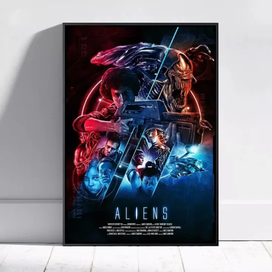Discover Alien Poster, Xenomorph Wall Art, Movie Poster for Home Decor