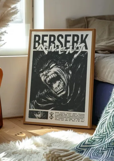 Discover Berserkk Anime and Movie Poster - Premium Matte Vertical Poster
