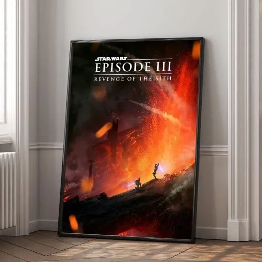 Star Wars Episode III Revenge of the Sith Movie Poster Poster Print Vertical Premium Matte
