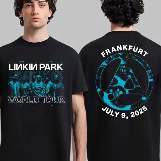Discover Linkin Park Frankfurt 2025 T-Shirt - July 9 Night 2 From Zero Tour Merch
