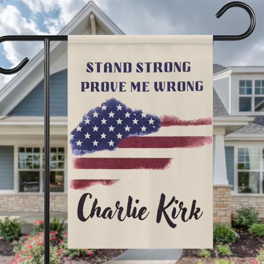 Freedom Charlie Kirk House Flag, Activist & Human Rights Support Flag, Political Awareness House Flag, Justice For Charlie Kirk Flag