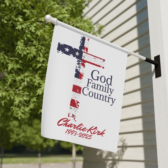 Garden Flag, Outdoor Banner, Patriotic House Decor, Veteran Appreciation, Memorial Day Gift, Political Statement