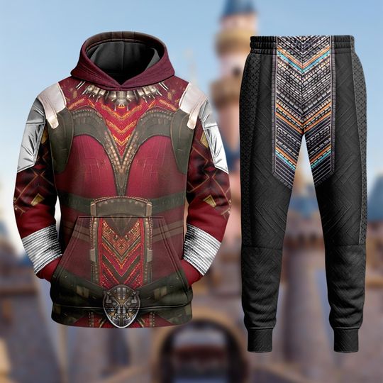 Wakanda Forever 3D Hoodie & Joggers Set, Dora Milaje Cosplay Sweatshirt, Halloween Superhero All-Over Print Clothing