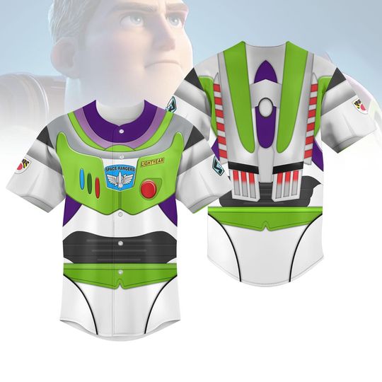 Buzz Lightyear Costume Shirt, Disney Space Ranger Baseball Jersey, Disney Run Baseball Shirt, Toy Story Jersey Shirt, Cosplay Outfit