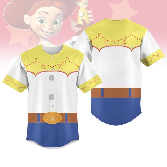 Discover Toy Story Jessie Baseball Jersey, Disney Jessie Costume, Cowgirl Cosplay, Jessie Baseball Shirt, Disney World Jersey, Halloween Gift