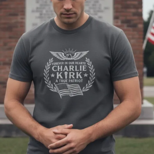 Charlie Kirk Memorial T-Shirt A True Patriot Tribute 1993 - 2025 RIP Tee