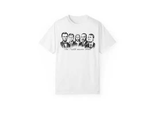 Discover Charlie Kirk "The Truth Never Dies" T-Shirt, This is Turning Point Unisex T-Shir