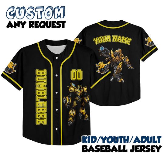 Custom Optimus Prime Baseball Jersey Kid Youth Adult | Custom Transformer Shirt | Matching Outfit for Theme Park 2025 | Family Trip Gift