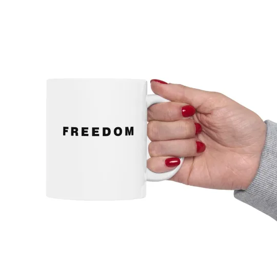 Discover Charlie Kirk Freedom Mug Ceramic Mug 11oz, 15oz