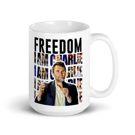 Charlie Kirk Freedom Mug,Patriot Freedom,11oz or 15oz,gift Cup,Mug Memorial