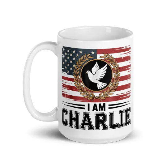 Charlie Kirk Mug,11oz or 15oz,gift Cup,Freedom Charlie Kirk,Ceramic Coffee Cup,