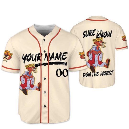 Prince John Phony King Of England Baseball Jersey, Robin Hood Homage Movie Shirt, Disney Boyfriend Girlfriend Shirt Gift, Disney Shirt