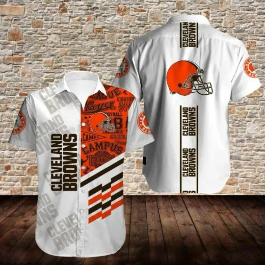 Cleveland Football Campus Spirit Hawaiian Shirt , Gift for Fan