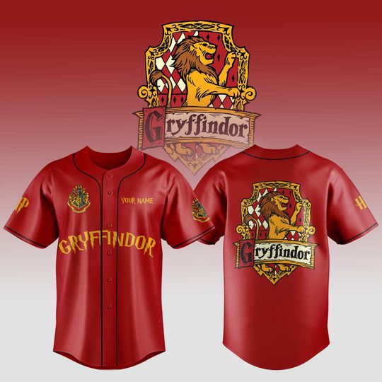Custom Baseball Jersey, Wizard Houses Shirt