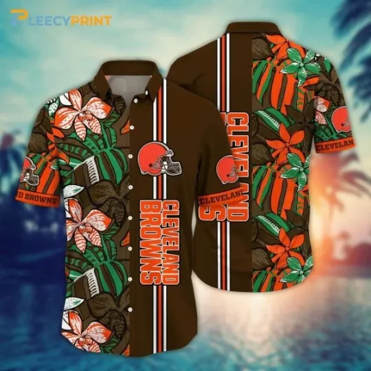 Discover Cleveland Football football Retro Hawaiian Shirt , Gift for Fan