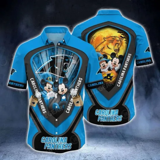 Discover Carolina Football Mickey Halloween Night Hawaiian Shirt , Gift for Fan