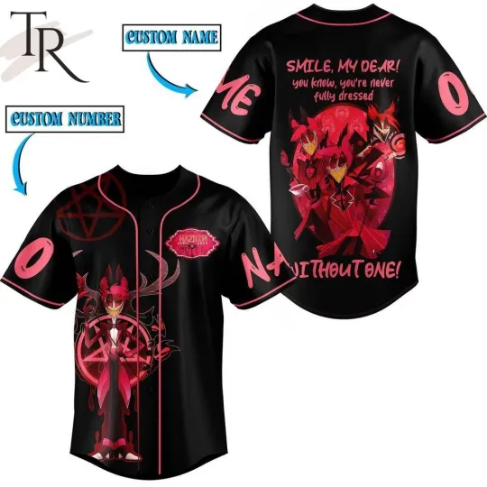 Hazbin Hotel T-Shirt Smile My Dear Graphic Fan Tee