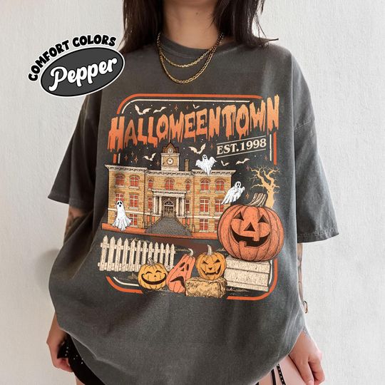 Halloweentown 1998 Shirt, Vintage Halloweentown University Shirt, Spooky Season Apparel, Halloween Tee, Pumpkin Shirt