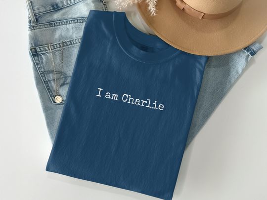 Discover Charlie Kirk Shirt: I Am Charlie Free Speech Conservative Tee, Christian Faith Political Top, Support Liberty and Human Rights Tribute Shirt