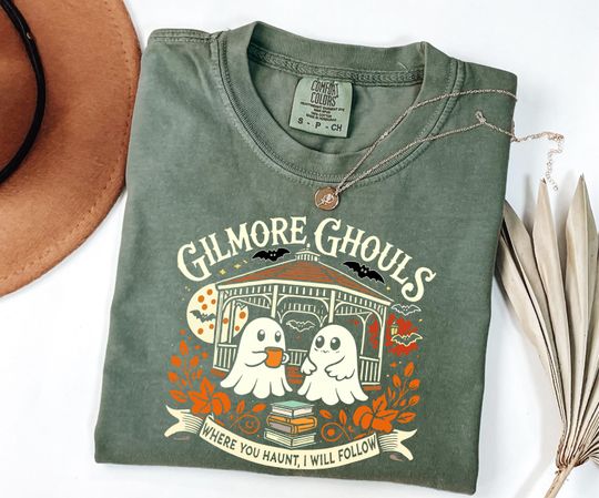 Discover Gilmore Ghouls Shirt, Ghost Parody Halloween Tee, Fall Shirt For Gilmore Fans, Halloween Shirt, TV Show Fan Tee, Gilmore Tee