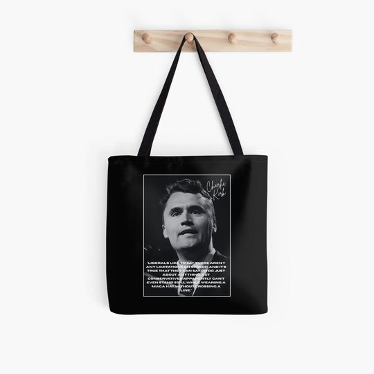 Charlie Kirk - free speech Tote Bag