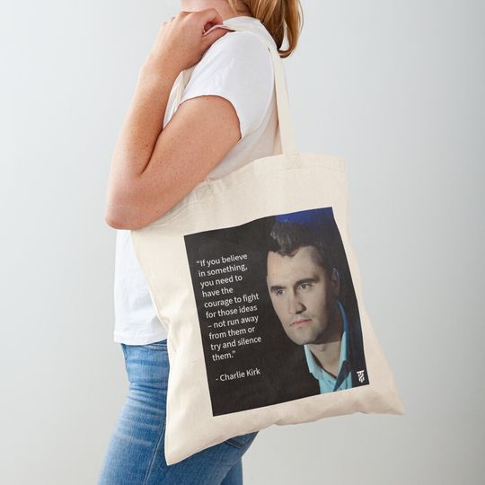 Charlie Kirk Tote Bag