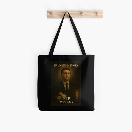 Discover Charlie Kirk -  Rest In Peace, A True Patriot Charlie Kirk Tote Bag