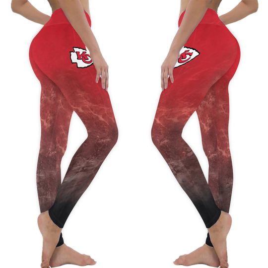 Beautiful Kansas City Chiefs Leggings, Chief's fan leggings, women's sportswear
