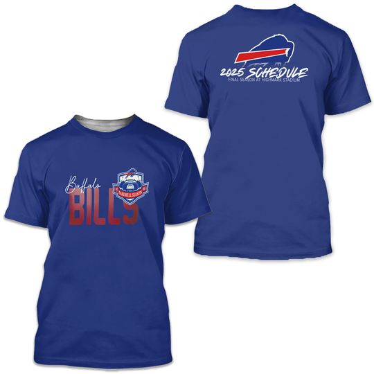 Buffalo Bill Final Season At Highmark Stadium Blue Shirt
