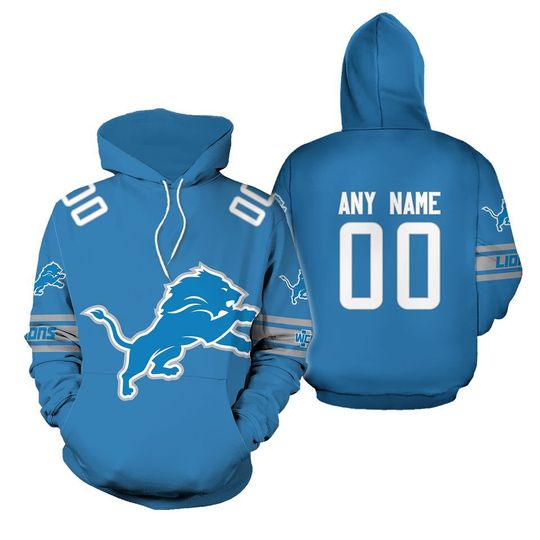 Personalized Detroit Lions 3D Hoodie