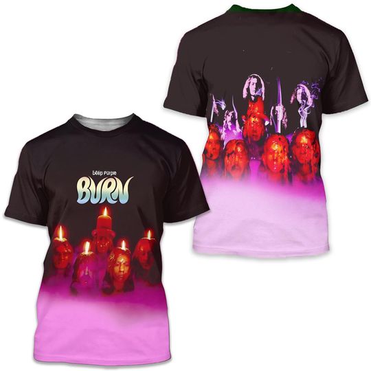 Deep Purple Burn Album 3D T-Shirt Men's Clothing