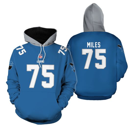 Detroit Lions Hoodie Custom Name And Number