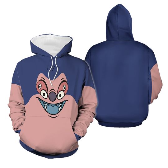 Personalize Lilo And Stitch 3D Hoodie Jogger Set, Jumba Jookiba Cosplay Costume Hoodie, Cartoon Character Halloween