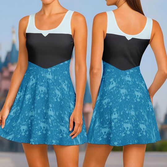 Discover Mermaid Princess Skater Dress, The Little Mermaid Cosplay Dress, Disney Princess Girls Dress, Halloween Party Outfit