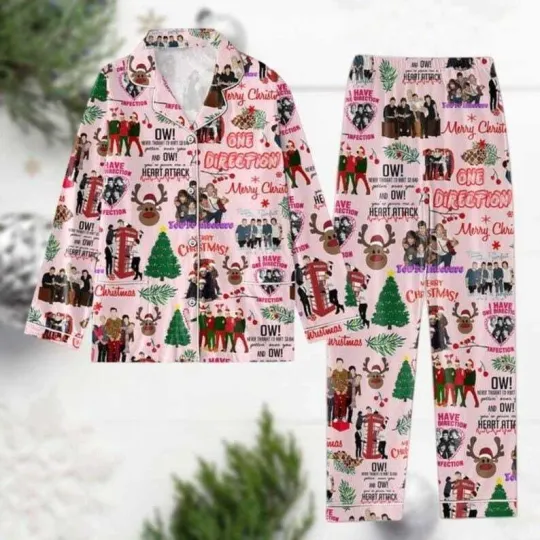 One Direction Christmas Satin Pajamas, World Tour Band Pajamas