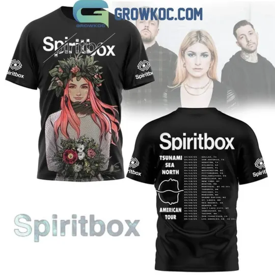Spiritbox Tsunami Sea 3D T-Shirt North American Tour 2025