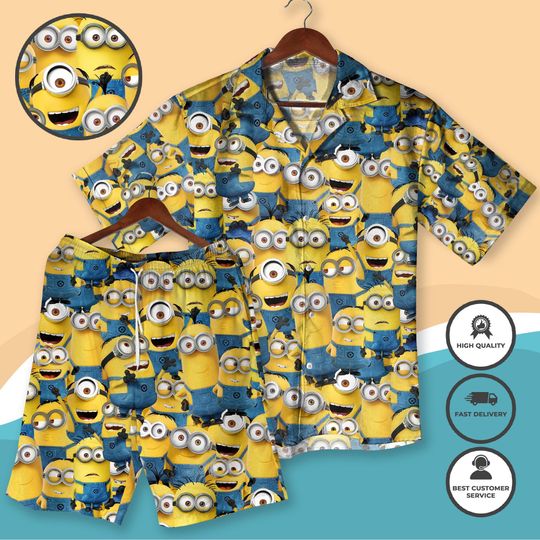 Funny Hawaiian Shirt and Shorts Unisex Summer Beachwear Vacation Outfit