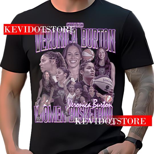 Discover Veronica Burton Vintage Bootleg Basketball Player T-Shirt