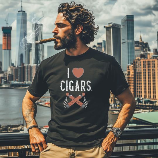 Discover Cigar New York T Shirt, NY Cigars Shirts,  Classic Smoker Lover Tee