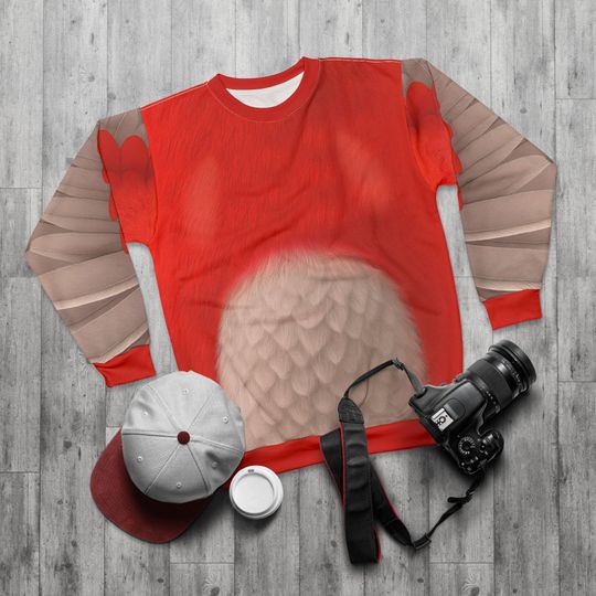 Wingo Red Bird Long Sleeve Cosplay, RoboGobo Inspired Character Costume, Disneyland Family Vacation Trip Outfit, Disney Junior Fan Gift