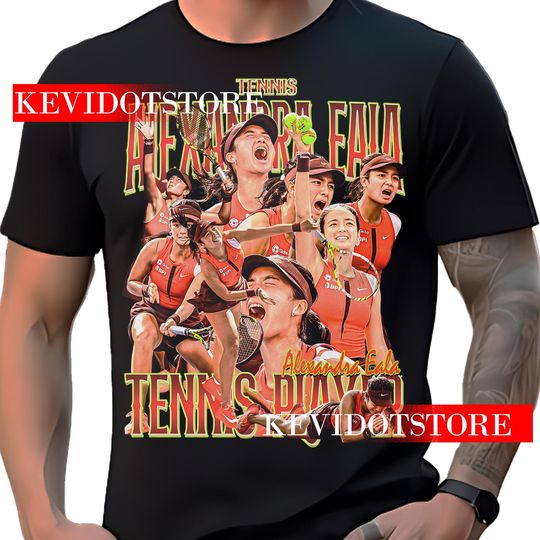 Discover Alexandra Eala Shirt Filipino Tennis Player t-shirt Bootleg Vintage Design