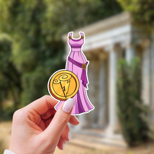Megara Dress Sticker | Hercules Sticker | Waterproof Vinyl Stickers | Disney Inspired Stickers
