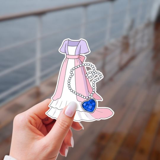 Rose Dawson Sticker | Heart of the Ocean | Titanic Stickers | Waterproof Vinyl Stickers | Disney Inspired Stickers