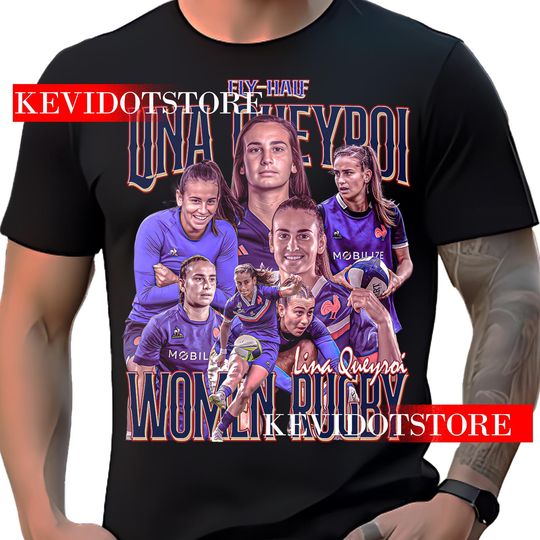 Lina Queyroi Shirt Rugby Player t-shirt Bootleg Vintage Design