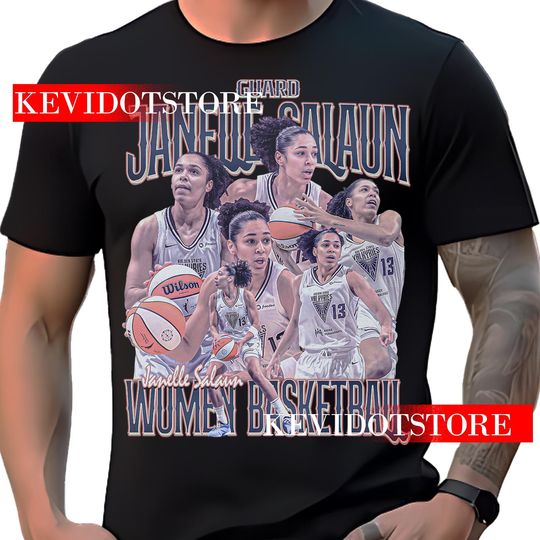 Janelle Salan Basketball Player T-Shirt: Vintage Bootleg Design